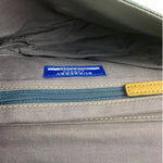 Burberrry Multicolor Leather Trim Striped Crossbody Bag
