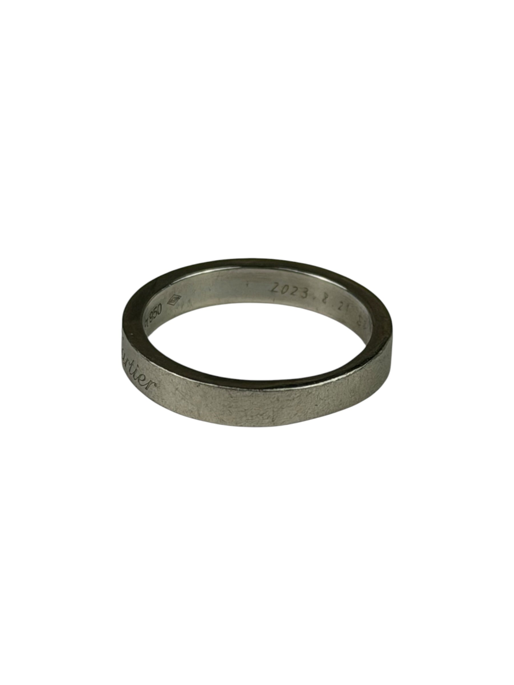 Cartier C De Cartier Wedding Platinum Band