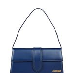 Jacquemus Navy Blue Leather Le Bambino Shoulder Bag