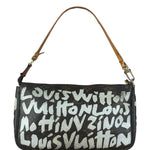 Louis Vuitton Graffiti Canvas Monogram White Spray-Paint Pochette
