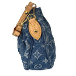 Louis Vuitton Blue Denim/Leather Trim Pochette