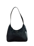 Prada Black Tessuto Nylon/Leather Large Spazzolato Hobo Bag