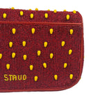 STAUD Strawberry Red Tommy Beaded Bag