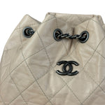 Chanel Beige Gabrielle Quilted Two-Tone Chain Backpack 2018