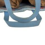 Chanel Blue Leather Trim New Travel Tote Bag 2002
