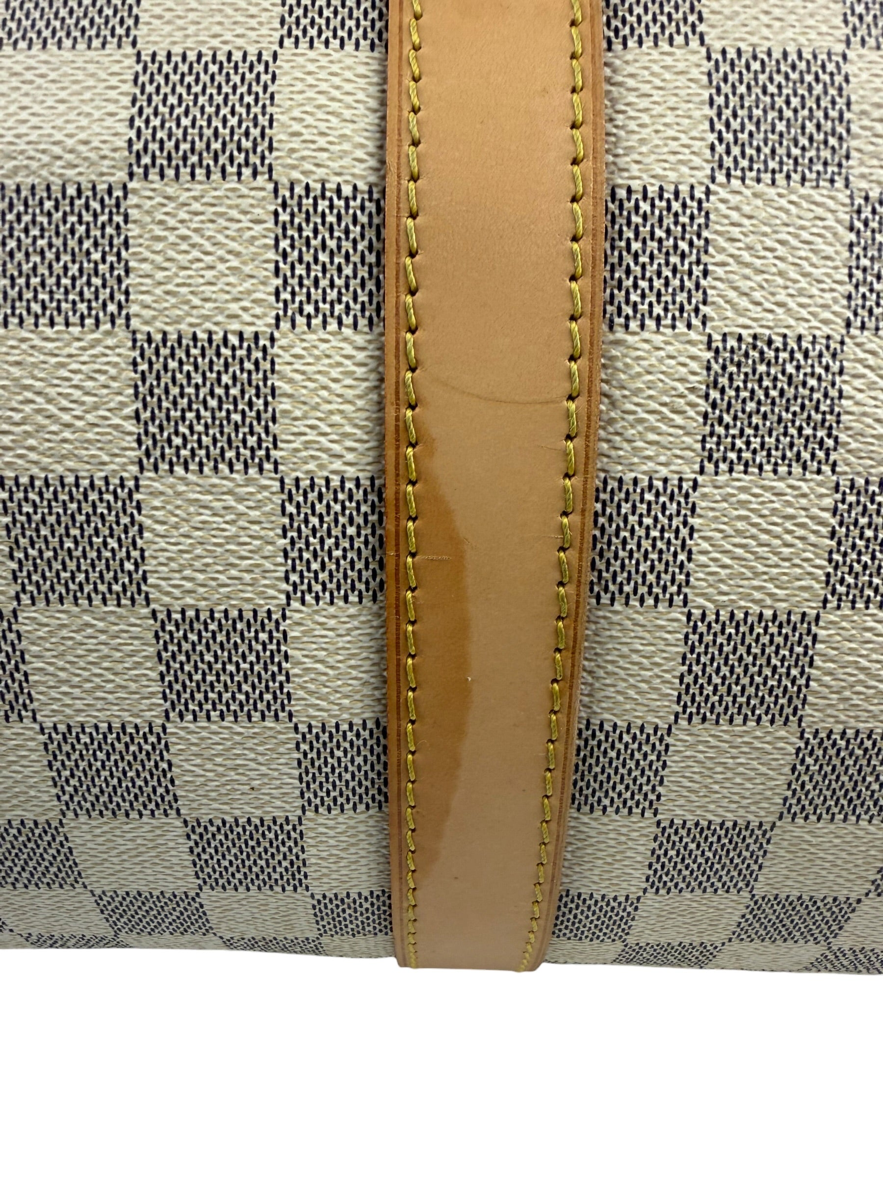 Louis Vuiiton Damier Azur Keepall Bandouliere Hand Bag 55