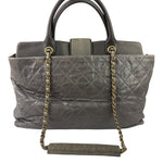 Chanel Grey Quilted Calfskin Paris-Bombay Bindi Two-Way Tote 2012