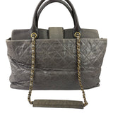 Chanel Grey Quilted Calfskin Paris-Bombay Bindi Two-Way Tote 2012