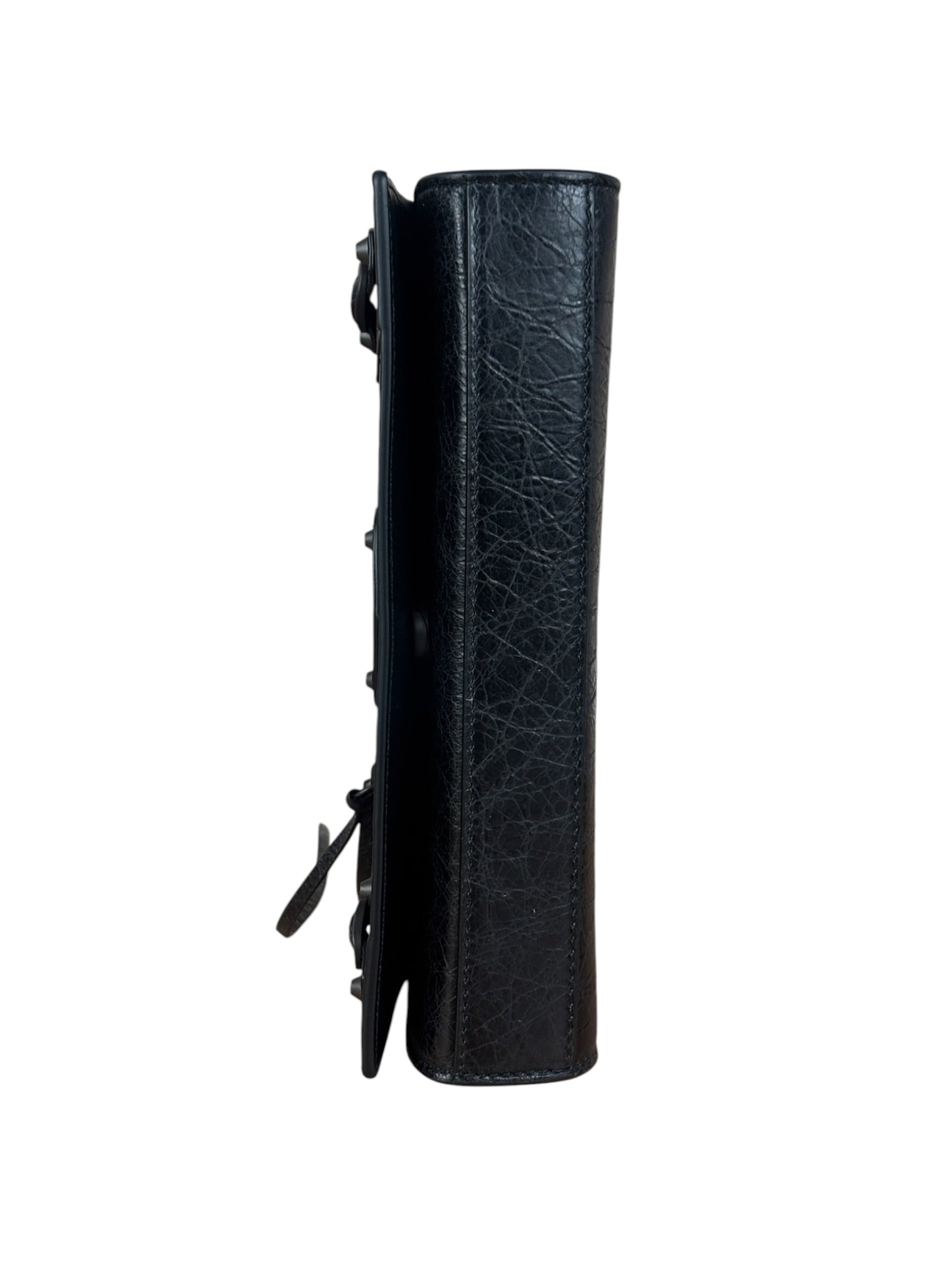 Balenciaga Black Croc Embossed Le City Clutch/Wallet