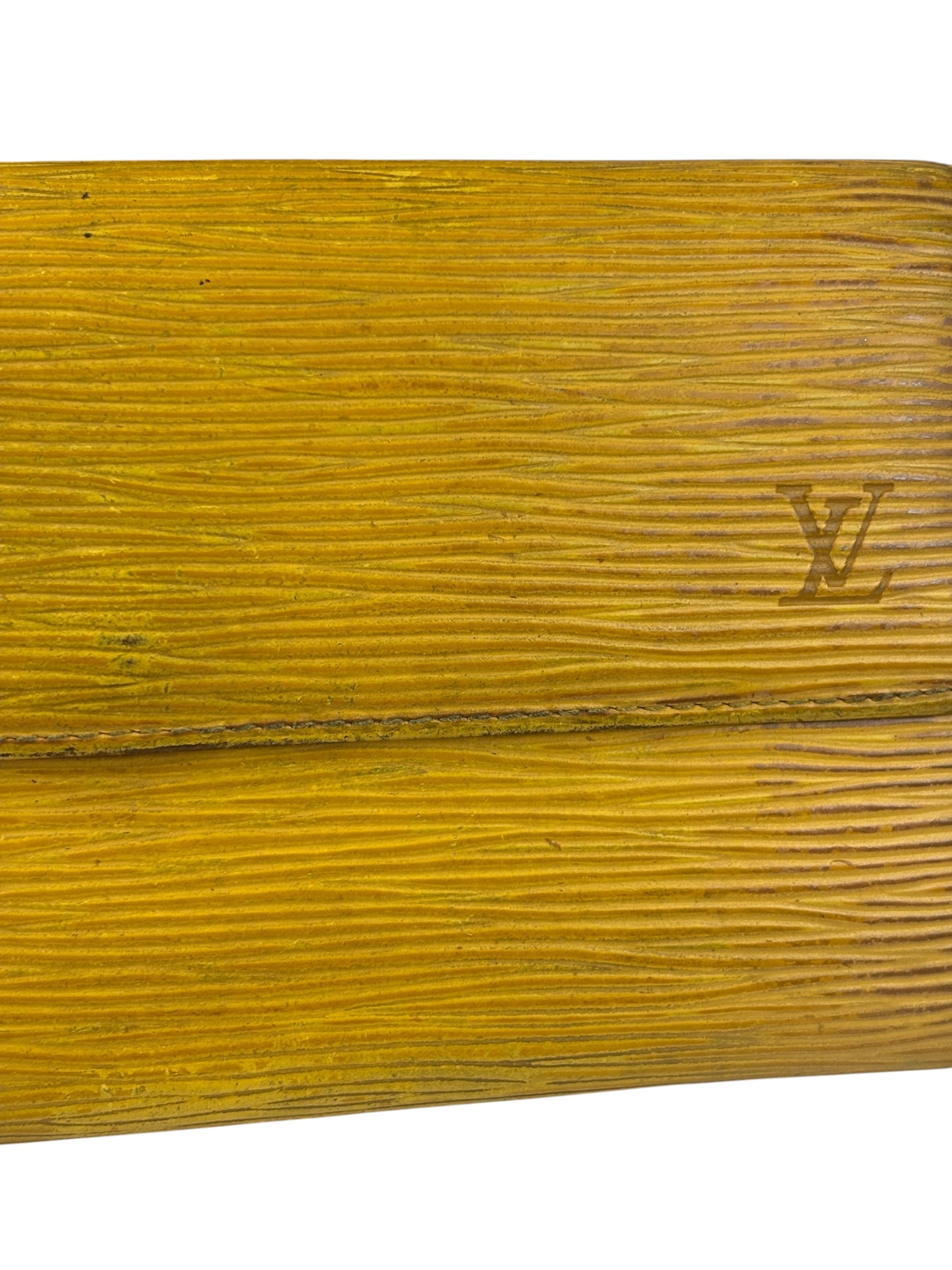 Louis Vuitton Yellow Epi Leather Long Wallet