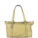 Gucci Yellow Leather GG Abbey Shoulder Bag