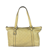 Gucci Yellow Leather GG Abbey Shoulder Bag