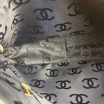 Chanel Light Washed Denim CC Canvas Logo Shoulder Bag 2002