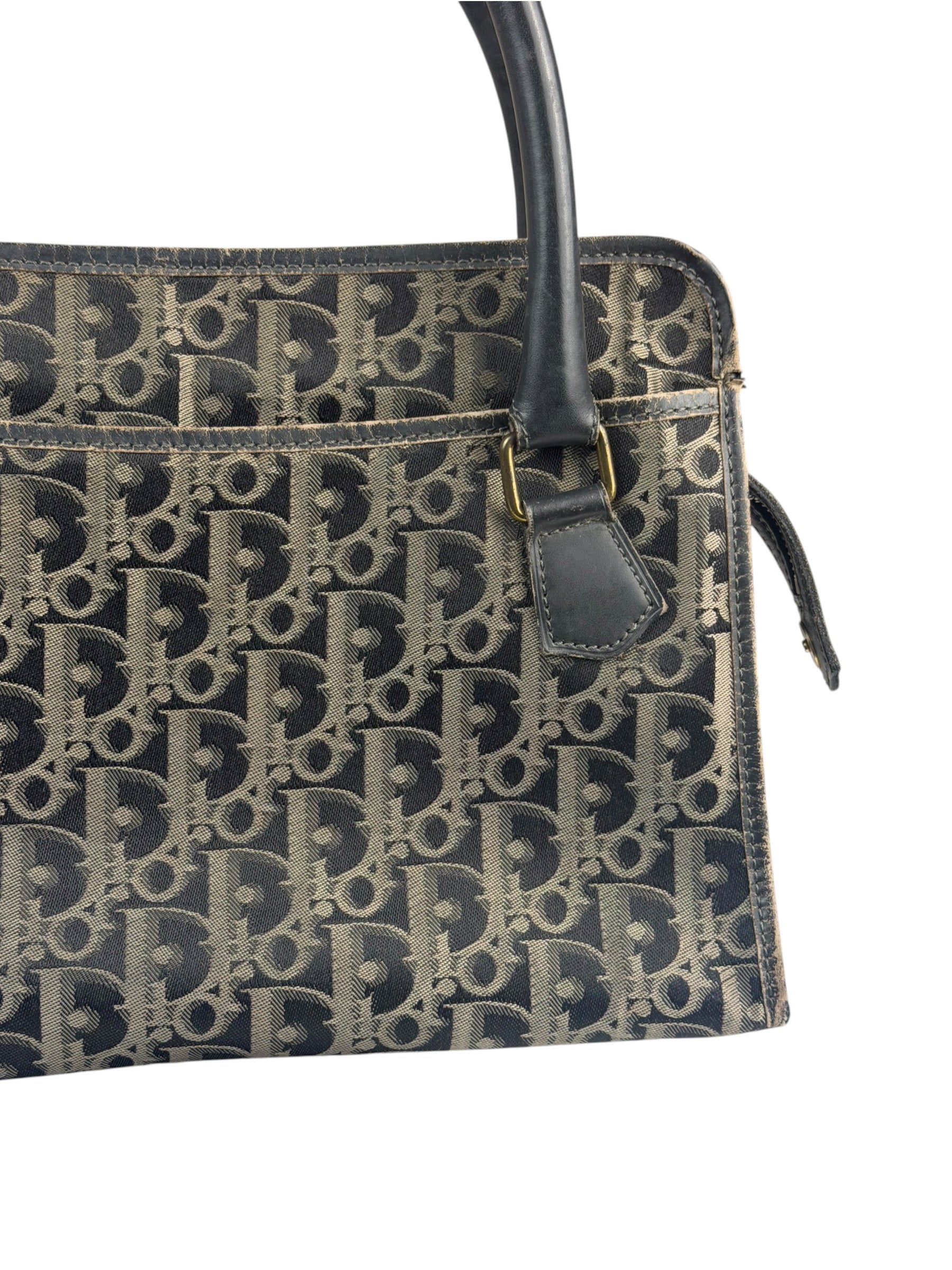 Christian Dior Black/Grey Trotter Handbag