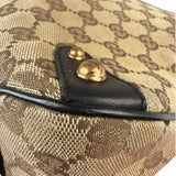 Gucci GG Canvas Web Horsebit Shoulder Bag