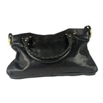 Balenciaga Black Lambskin Moto City Two-Way Bag