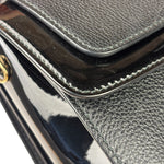 Dolce & Gabbana Black Patent Leather Borsa A Mano Two-Way Bag