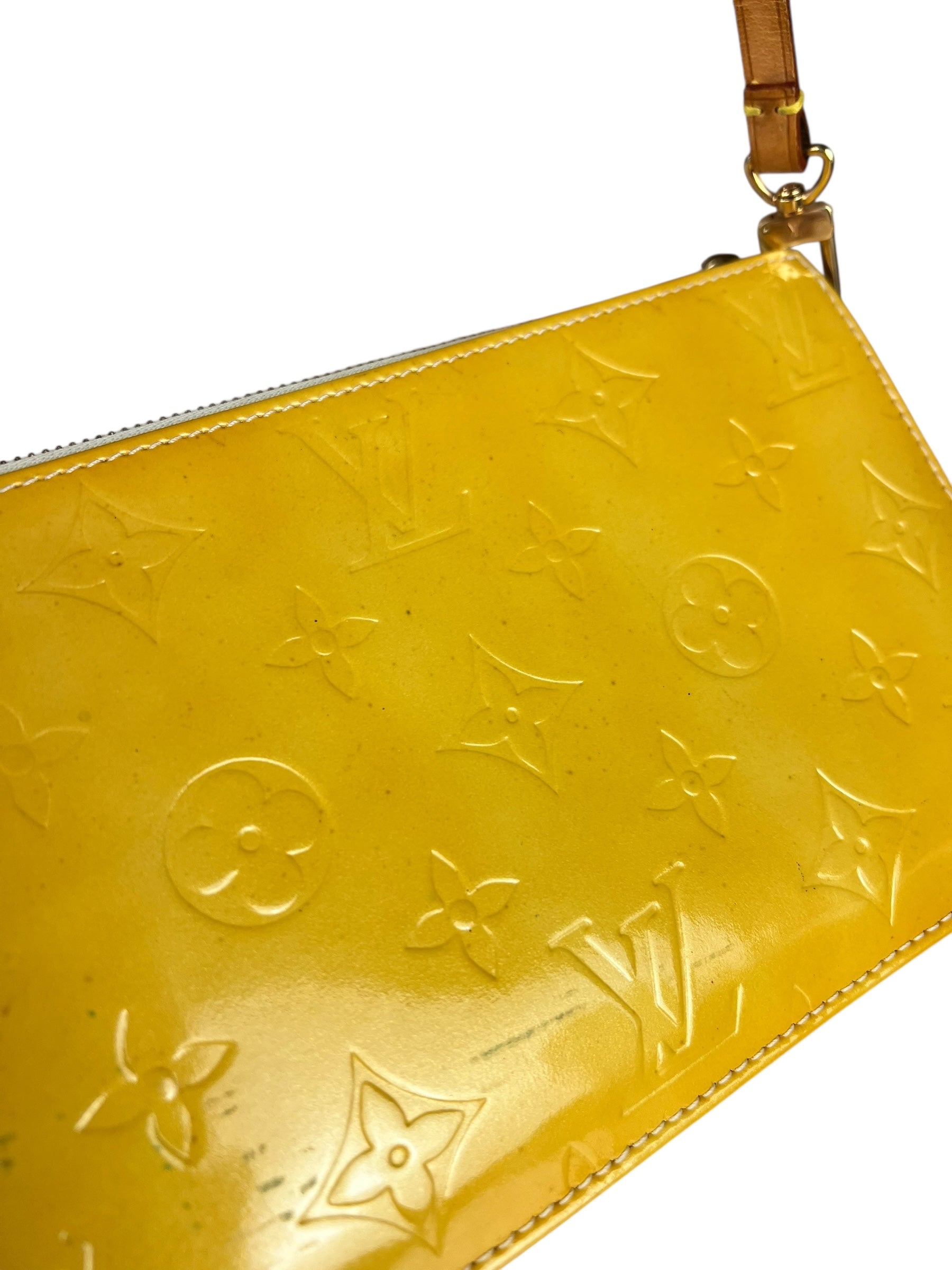 Louis Vuitton Yellow Monogram Vernis Lexington Pochette