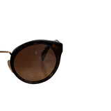 Prada Dark Tortoise Round Frame Sunglasses SPR 06T