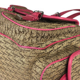 Christian Dior Vintage Pink Leather Trim Diorssimo Street Chic Shoulder Bag