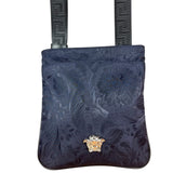 Versace La Medusa Navy Crossbody Bag
