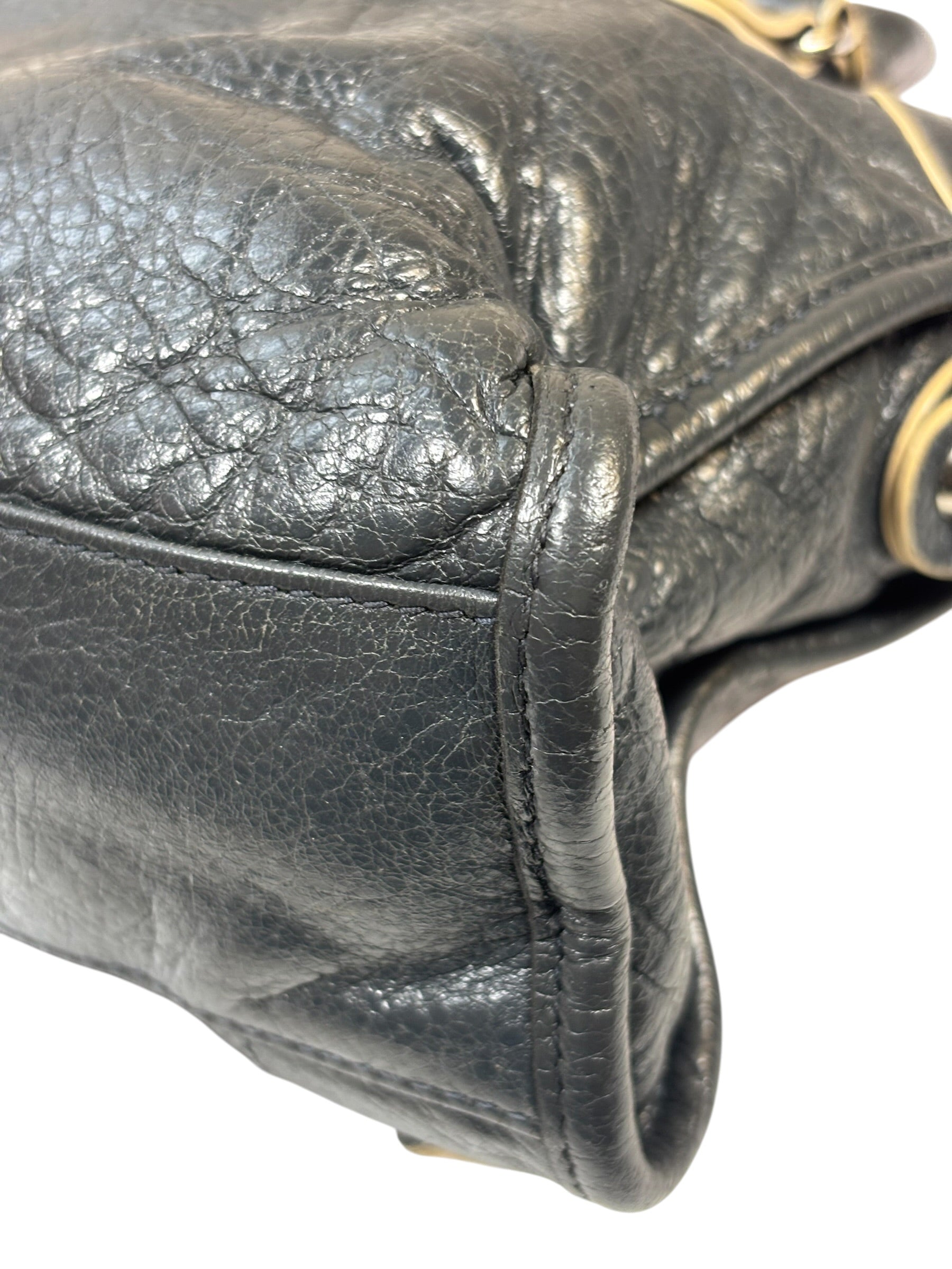 Balenciaga Charcoal Le City Small Two-Way Bag