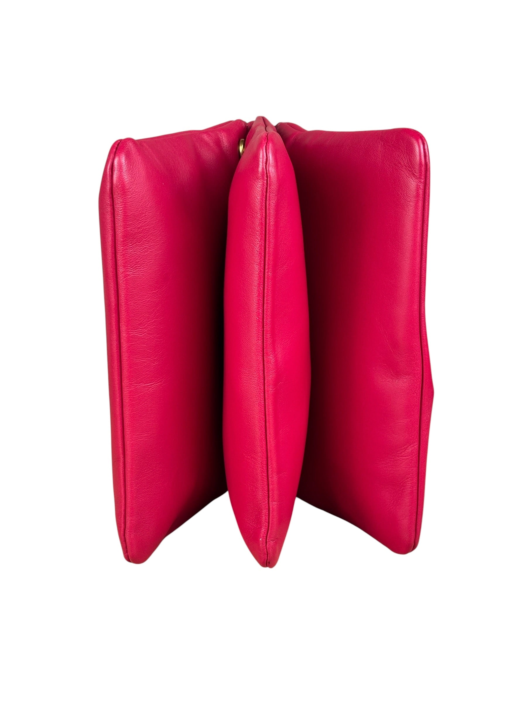 Celine Pink Leather Trio Crossbody Bag