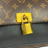 Louis Vuitton Black Leather/ Monogram Marignan 2Way Bag