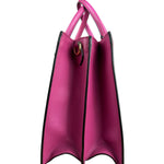 Gucci Pink/Red Leather Open Top Handbag