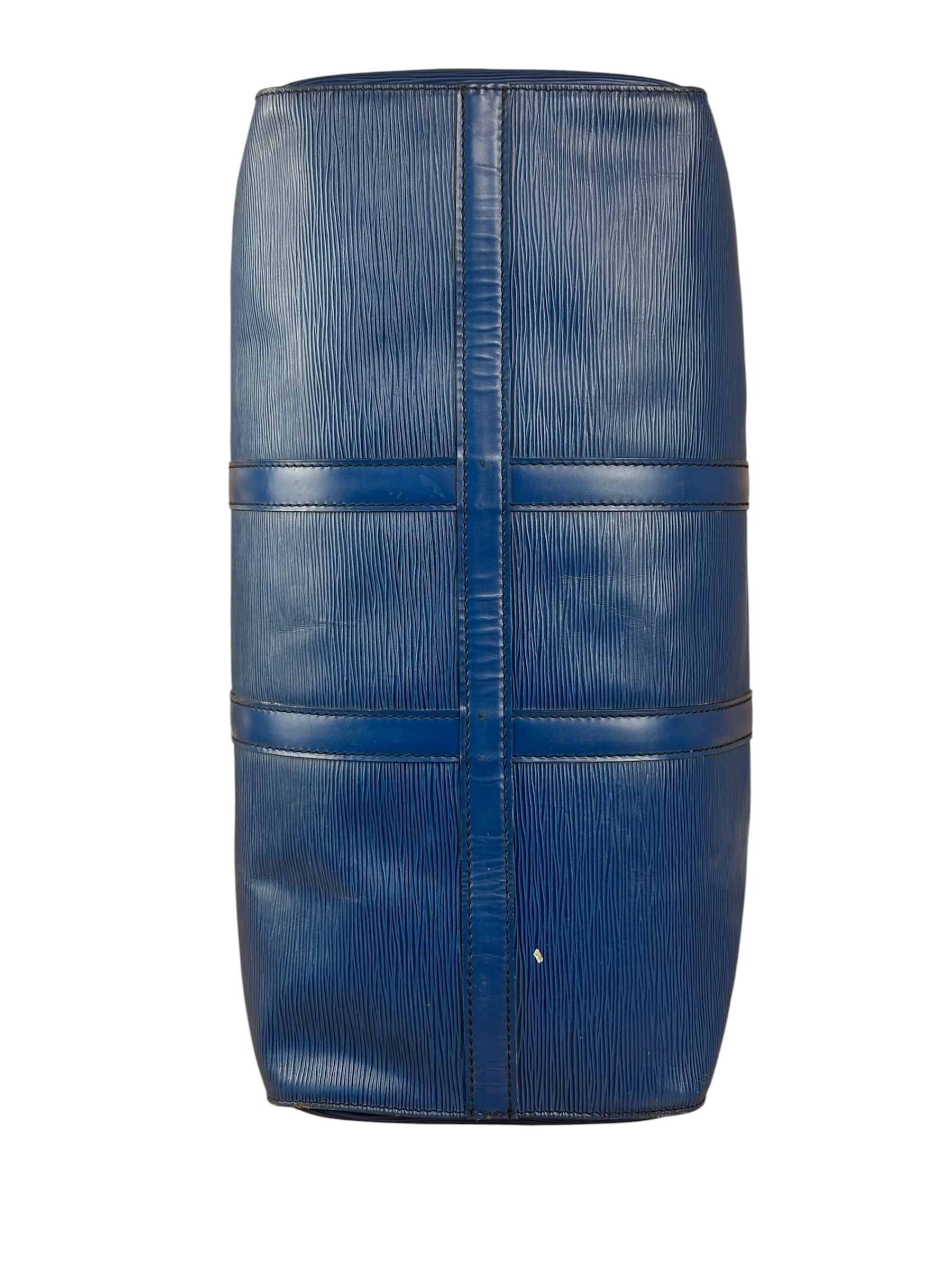 Louis Vuitton Blue Epi Leather Keepall 45