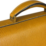Salvatote Ferragamo Brown Leather Flap Briefcase