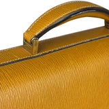 Salvatote Ferragamo Brown Leather Flap Briefcase