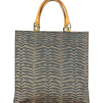 Fendi Vintage Brown Tiger Print Canvas Tote Bag