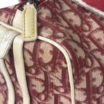 Christian Dior Vintage Red Trotter Boston Bag