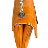 Chanel Orange/Pink Chocolate Bar Keyboard Digital Flap Shoulder Bag 2001