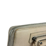 Balenciaga Beige Moto Zippy Wallet