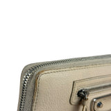 Balenciaga Beige Moto Zippy Wallet