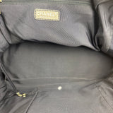 Chanel Navy Quilted Leather Lido Chain Shoulder Tote 2009