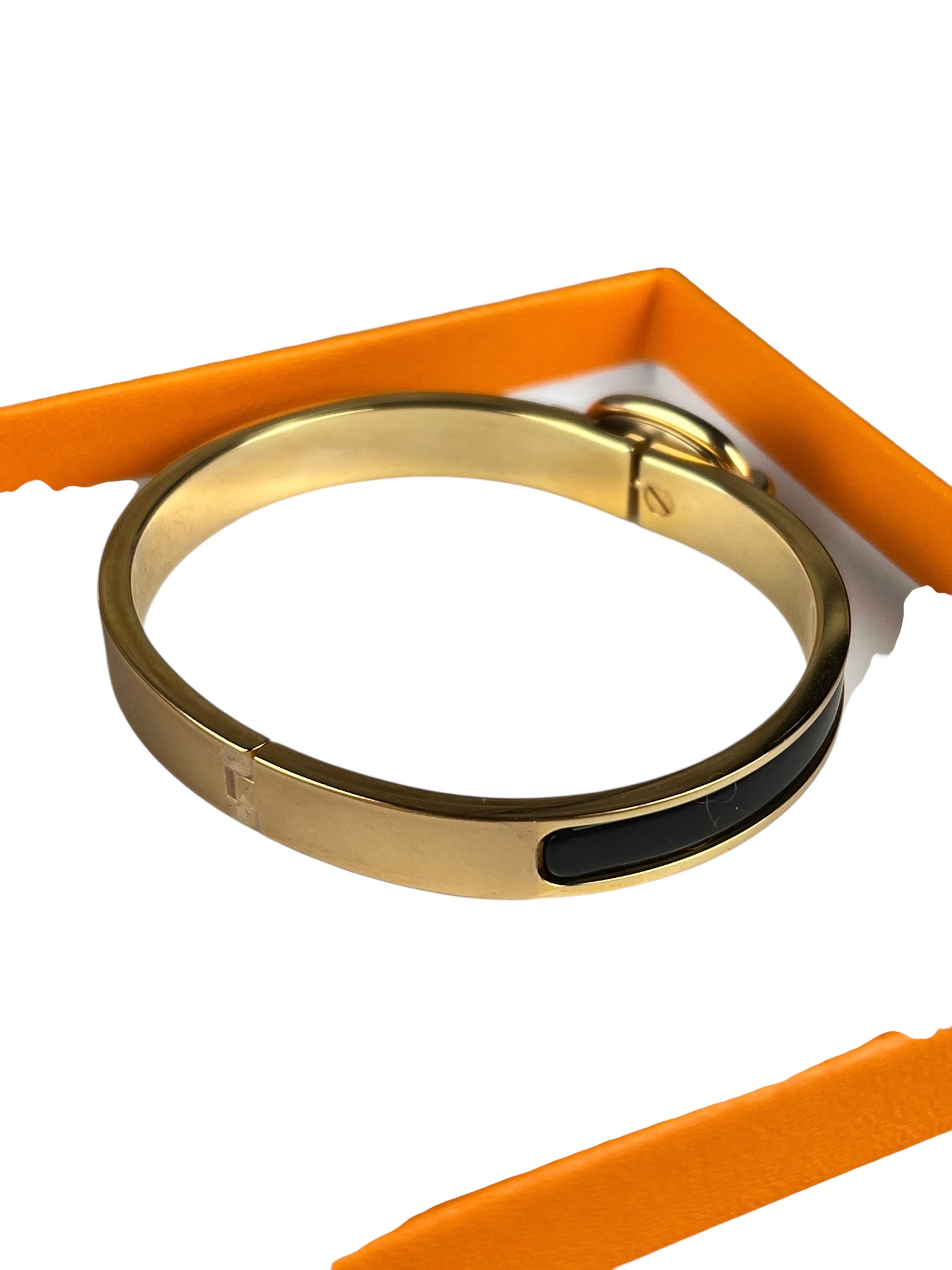 Hermes Enamel Mini Clic Chaine D'Ancre Bangle