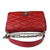 Louis Vuitton Red Lambskin GO-14 Malletage Shoulder Bag