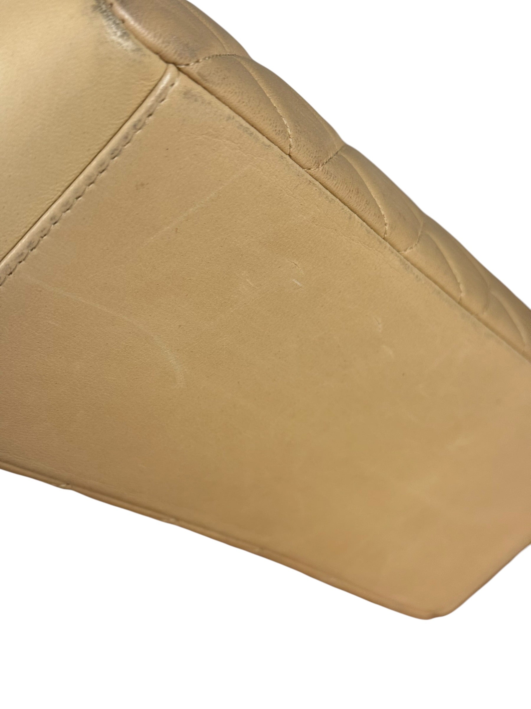 Chanel M Beige Lambskin Envelope Flap 1997