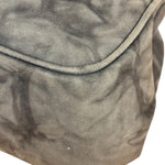Prada Lux Grey Scamosciato Tie Dye Clutch Top Handbag