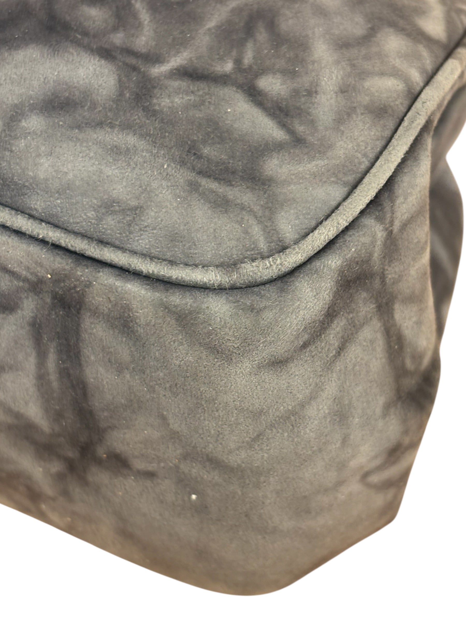 Prada Lux Grey Scamosciato Tie Dye Clutch Top Handbag