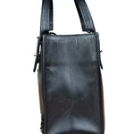 Balenciaga Black Leather papier A4 Tote Bag
