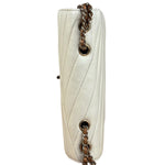 Chanel Beige Gabrielle Chevron Medal Flap 2011