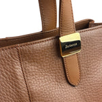 Burberry Vintage Tan Brown Leather Chestnut Shoulder Bag
