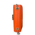 Gucci Orange Leather G Dollar Interlocking Small Shoulder Bag