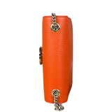 Gucci Orange Leather G Dollar Interlocking Small Shoulder Bag