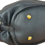 Louis Vuitton Perforated Monogram Mahina Hobo Bag Black