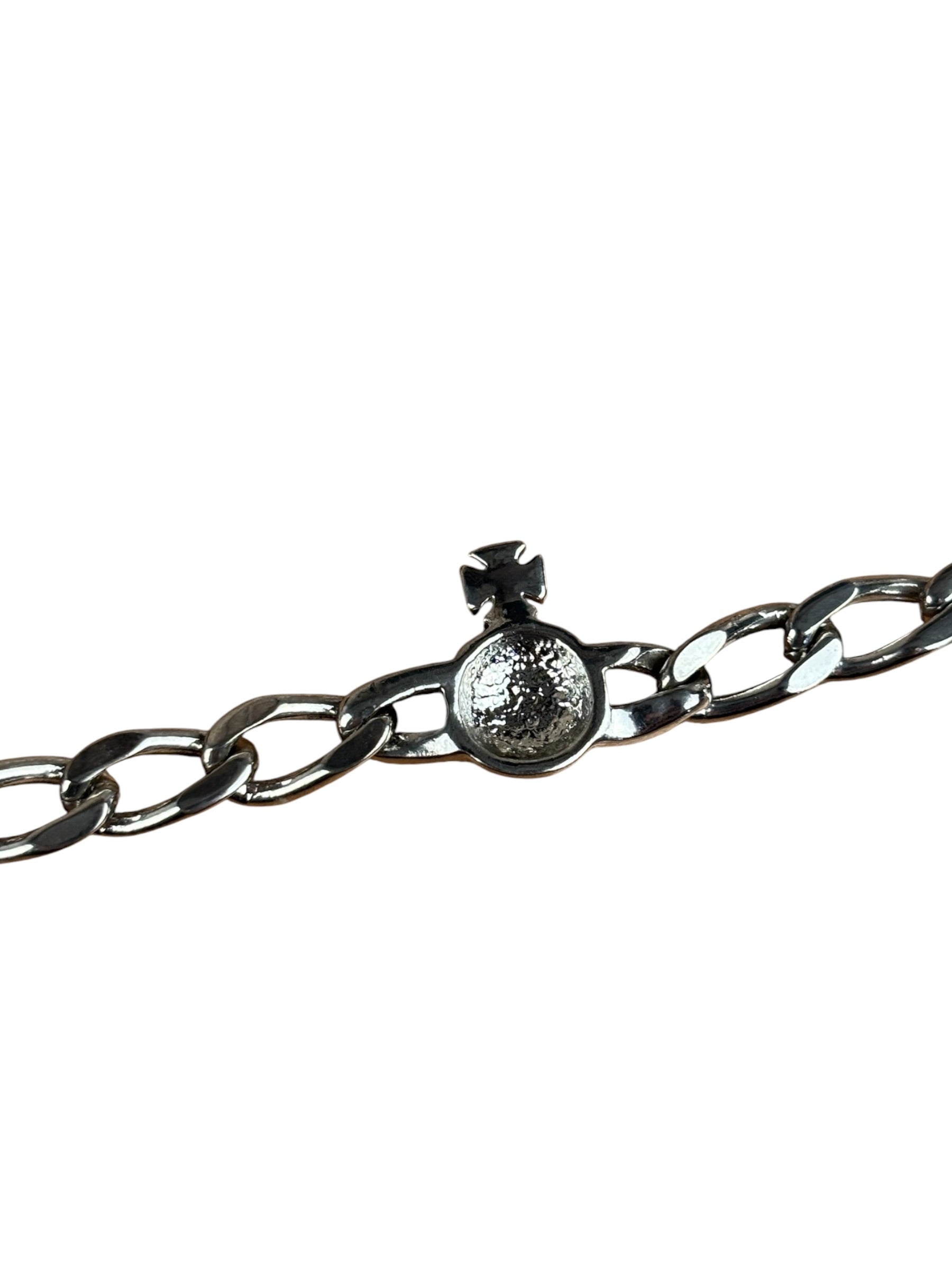 Vivienne Westwood Graziella Orb Chocker Chain Link Pendant Necklace